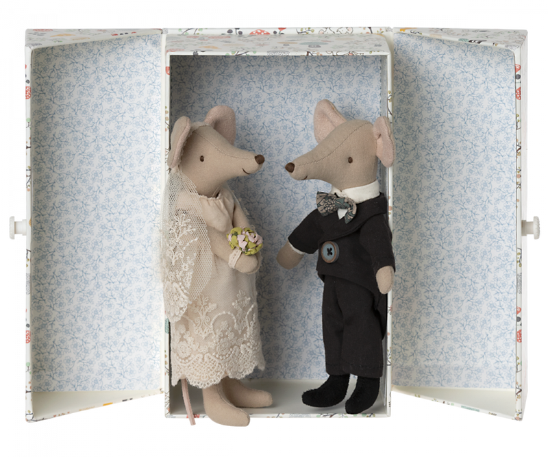 Hochzeits-Mäuse-Paar in der Box von Maileg