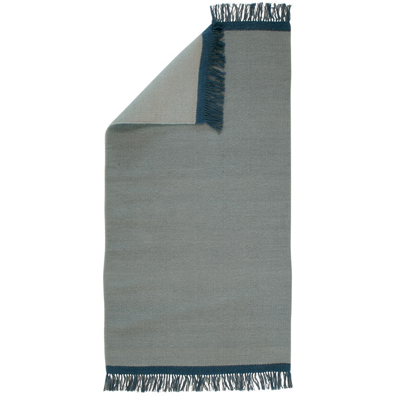 Teppich Teppich Kelim aus Schurwolle von Aspegren in Solid Blue