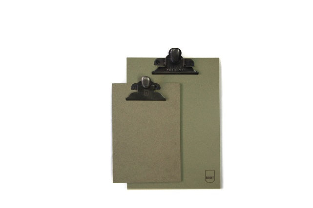 Clipboard - Klemmbrett A5 in grün von Brût Amsterdam