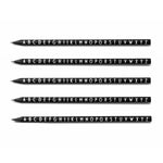 Bleistifte im 5er-Set schwarz von Design Letters