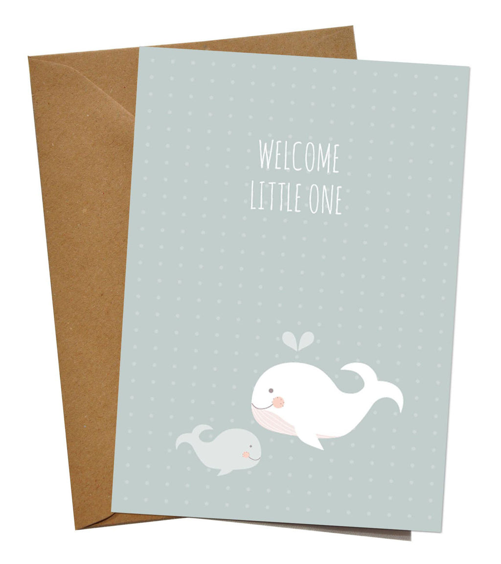 Grusskarte "Babywal" von mimi & joe
