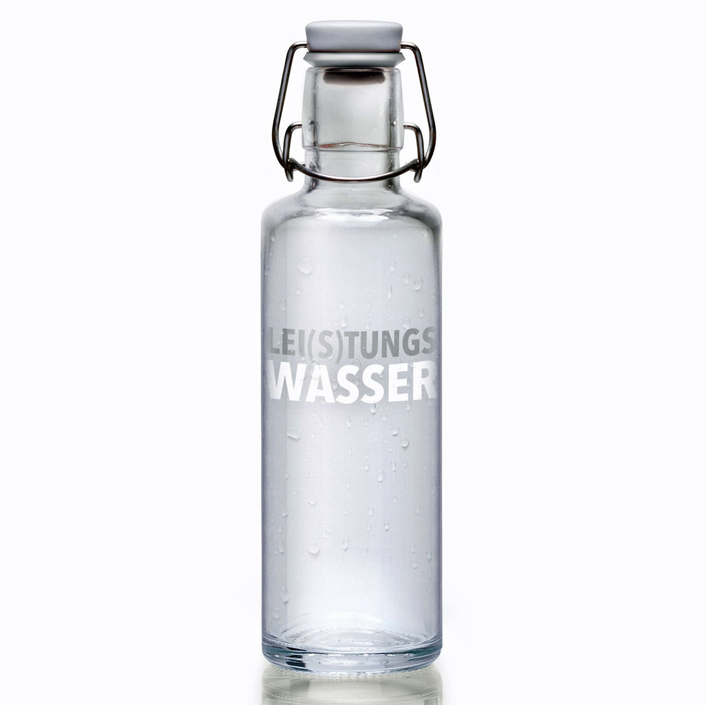 Trinkflasche "Lei(s)tungswasser" von Soulbottles