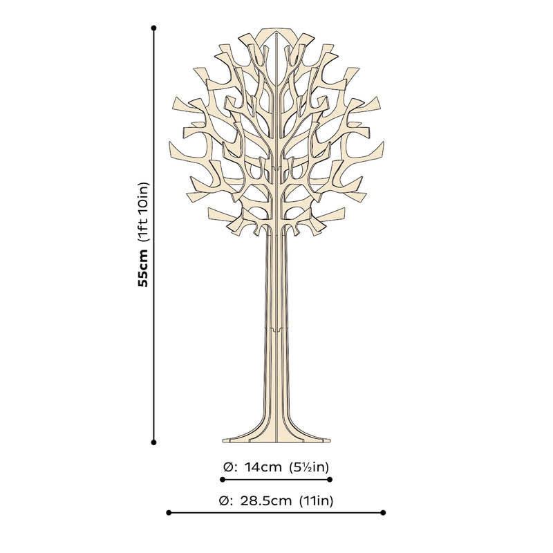 Baum von Lovi Finland aus hellem Birkenholz 55 cm