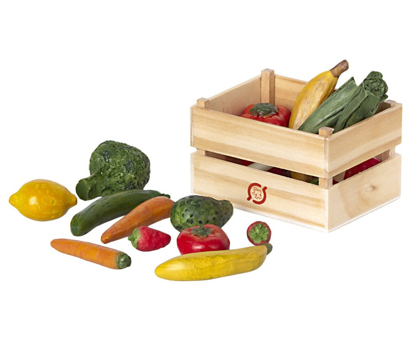 Gemüse & Obst in Holzharasse von Maileg