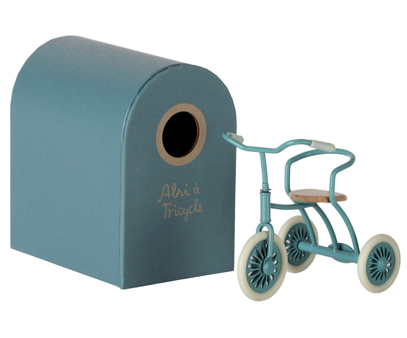 Kleines Dreirad - Abri à tricycle für die Maus, blau, von Maileg