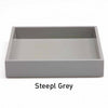 Lack-Tabletts von Mojoo 19x19 cm steepl grey