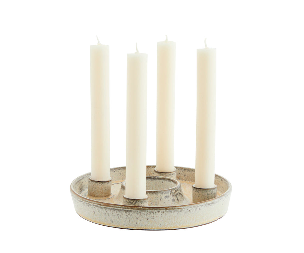 Runder Kerzenständer für 4 Kerzen von Madam Stoltz