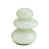Organisch-runde Glas Vase in grün von Madam Stoltz