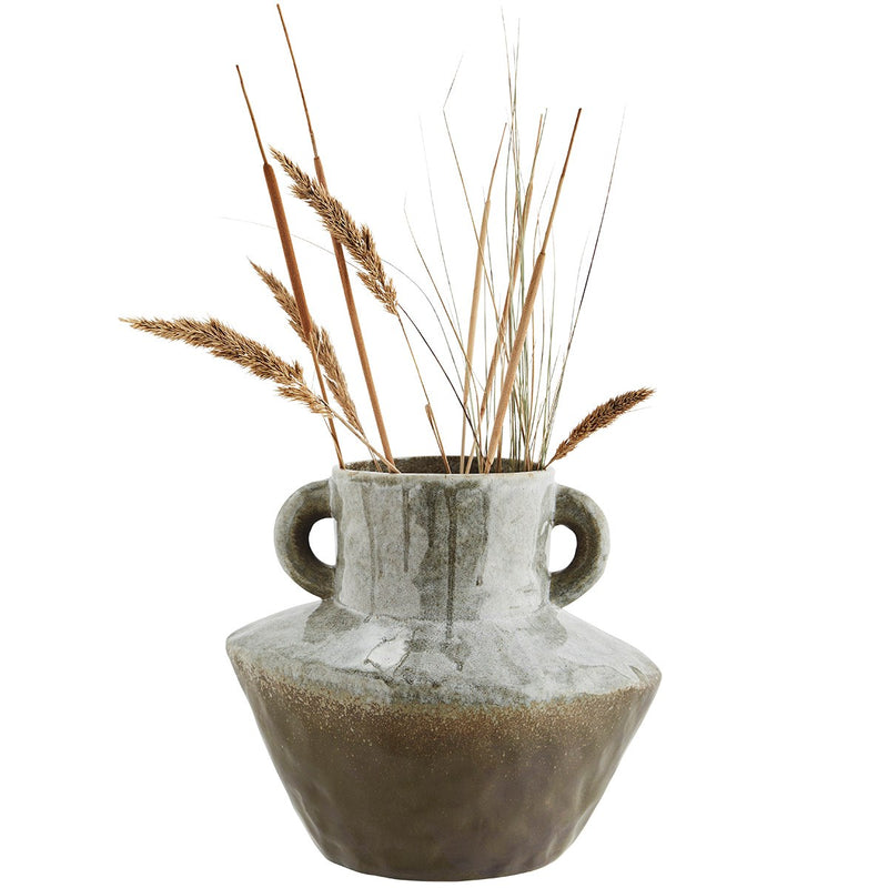 Grosse Keramik-Vase mit Henkeln von Madam Stoltz