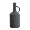 Raw Vase Eldey mit Henkel, dunkelgrau, von Nordal