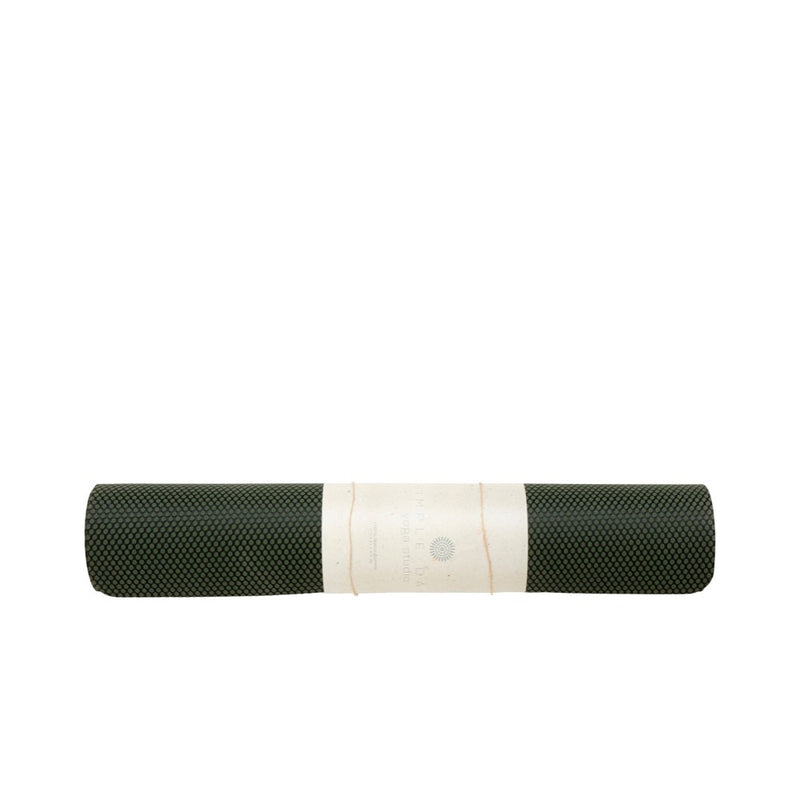 Yoga & Pilates-Matte aus Naturkautschuk 4mm von Nordal in dunkelgrün