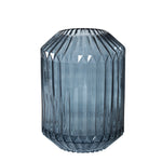 Vase Groove blau aus Glas Broste Copenhagen mundgeblasen